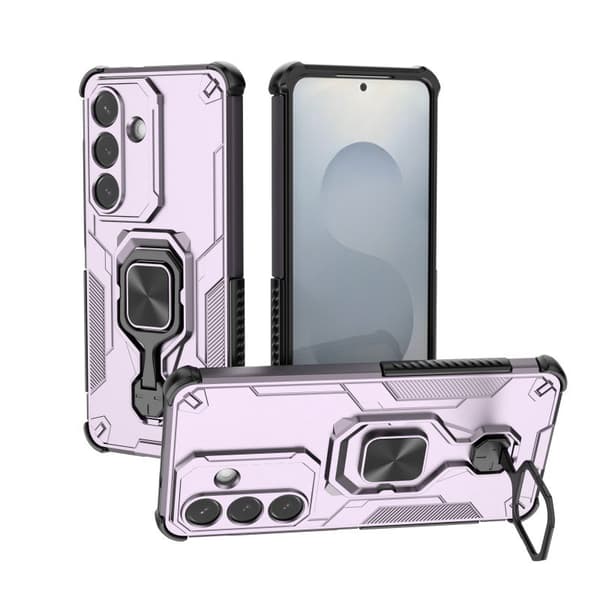 WANLONFENG Mobilskal för Samsung Galaxy S26 Plus Kickstand PC + TPU - Lila