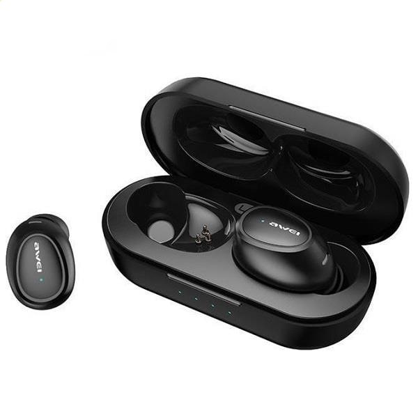 Awei TWS Bluetooth In-Ear øretelefon T16 - Sort Black