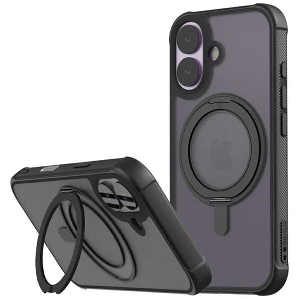 Araree Telefontaske til iPhone 17 MagSafe Duple M Stand - Sort Svart