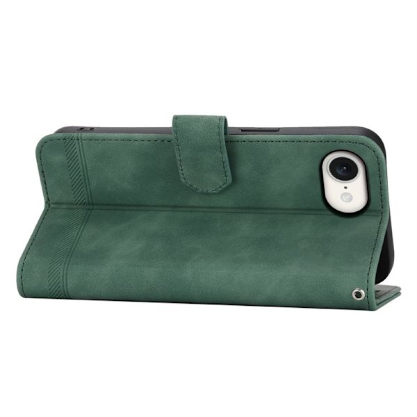 DIERFENG DF-03 iPhone 16 Plånboksfodral i Konstläder - Grön