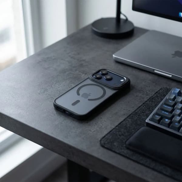 Forcell Mobilskal Magsafe För iPhone 17 Pro Max Shadow Stand - Marinblå