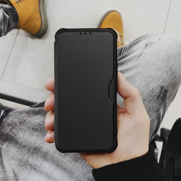 PIANO Taske til Samsung A12 sort Black