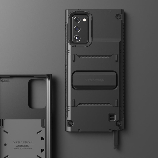 VRS DESIGN Damda QuickStand Cover Galaxy Note 20 - Sort Black