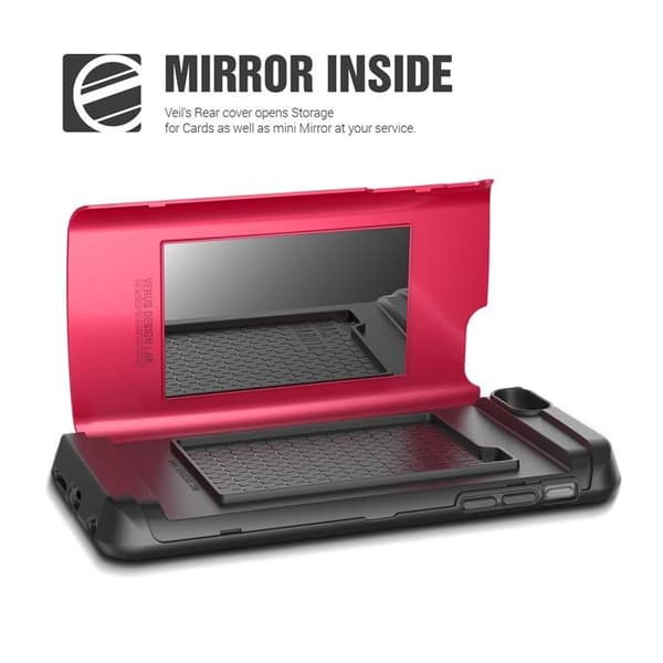 Verus Damda Veil etui med spejl til Apple iPhone 6 (S) Plus (Magenta) Rosa