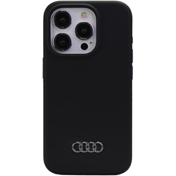 Audi iPhone 15 Pro matkapuhelinsuoja silikoni - musta