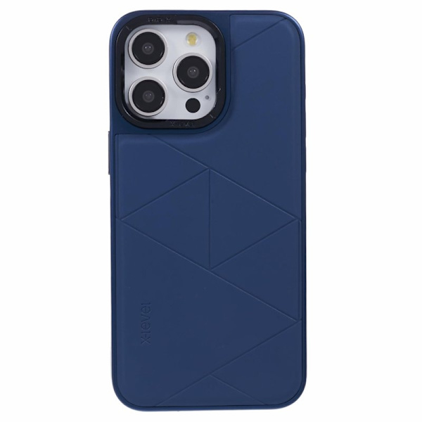 X-LEVEL Mobilskal till iPhone 15 Pro Max Geometrisk Blå