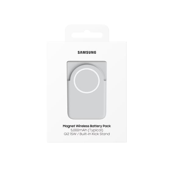 Samsung Trådlös MagSafe Powerbank 5000mAh 25W Qi2 USB-C - Grå Grå