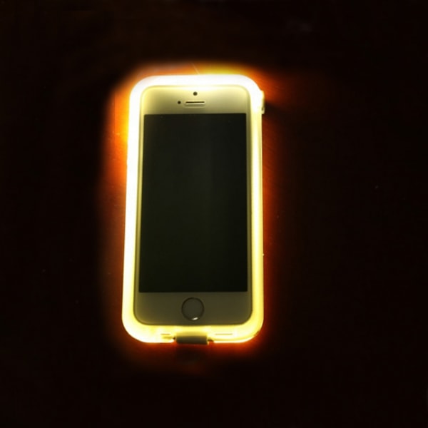 Connect Flash Light Skal med inbyggd USB-kabel till iPhone 6 / 6S  - Svart Svart