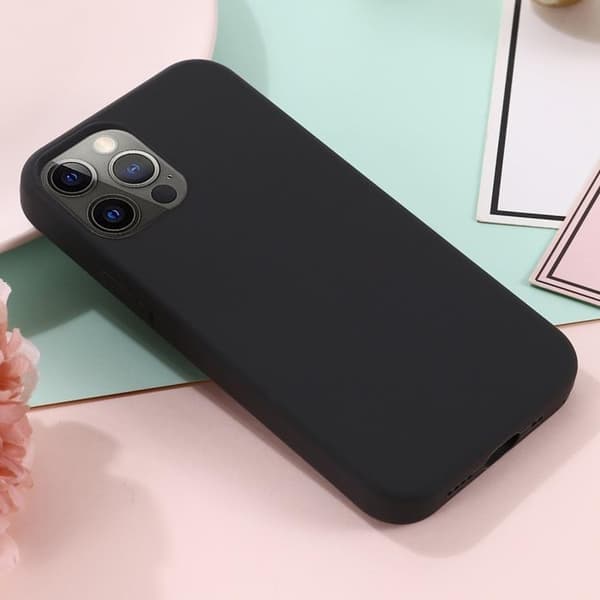 iPhone 14 Pro Max Cover Magsafe Silikon Ultra Slim - Sort Black