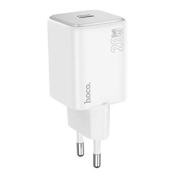 Hoco Väggladdare Type C QC PD 20W N40 - Vit Vit