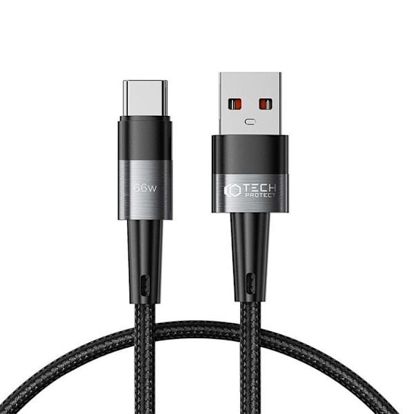 Tech-Protect USB-A til USB-C Kabel Ultraboost 50CM - Grå Grå