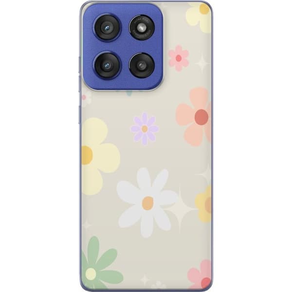 Telefontaske til Motorola Edge 60 Stylus med fejeblomster