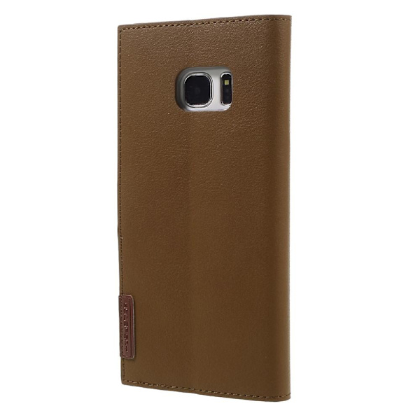 Mercury Romance Plånboksfodral till Samsung Galaxy S7 Edge - Brun Brun