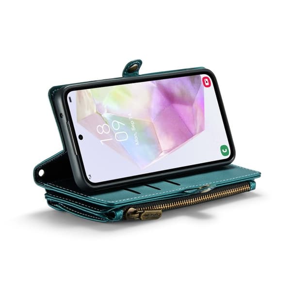 CASEME Plånboksfodral Konstläder för Samsung Galaxy A36 5G - Grön