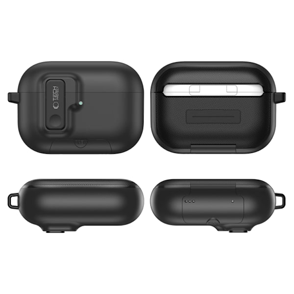 Tech-Protect Apple Airpods Pro 3 Etui Slim Hook - Sort Svart