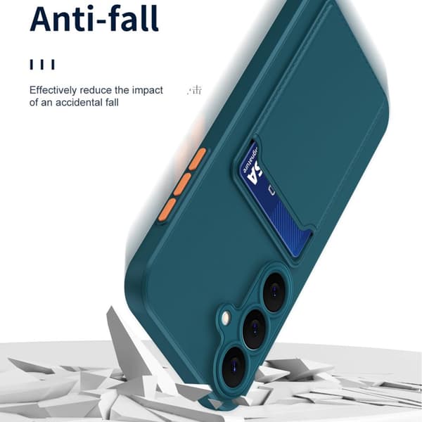 Mobilskal för Samsung Galaxy S26 Flexibelt TPU med kortfack - Lila