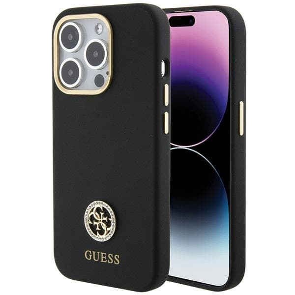 Guess telefontaske til iPhone 15 Pro Max MagSafe Silikone Rhinestone