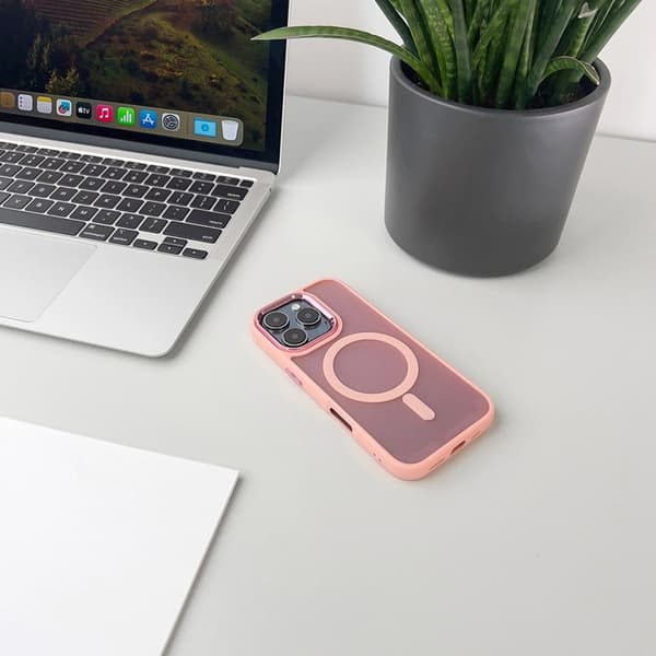 Telefontaske til iPhone 17 Pro MagSafe Fashion - Lyserød Rosa