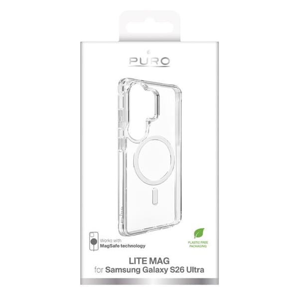 Puro Mobilskal för Galaxy S26 Plus MagSafe LITE MAG - Clear