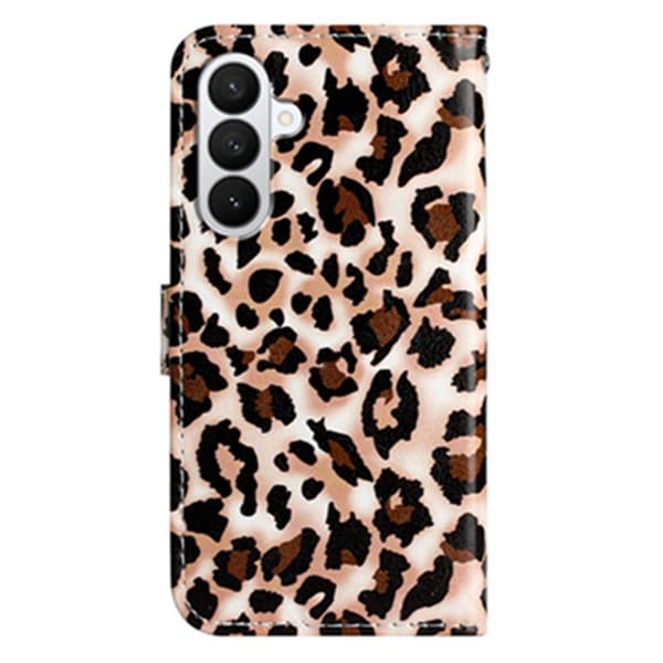Samsung Galaxy S26 Pro Plånboksfodral Tryckt Konstläder Ställ - Leopard Print
