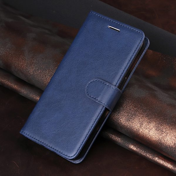 OnePlus 15 5G Plånboksfodral Solid Färg Konstläder Blå