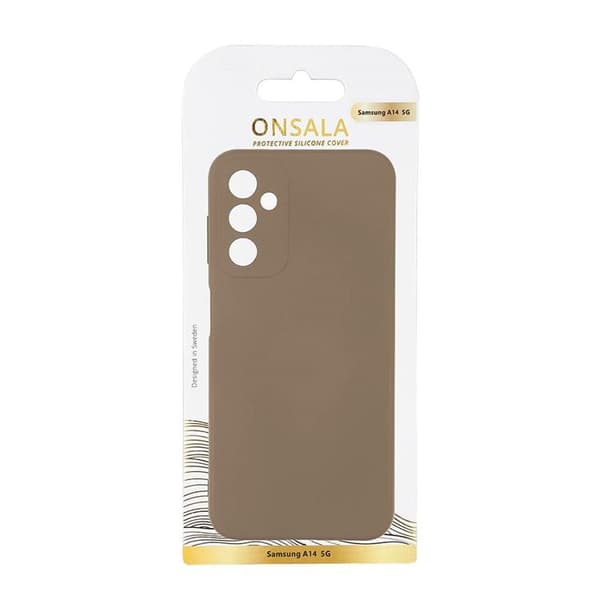 Onsala Mobilskal till Galaxy A14 5G Silicone - Sand Svart