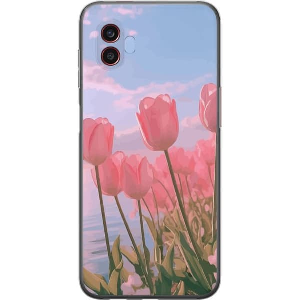 Mobilskal till Samsung Galaxy Xcover6 Pro med Rosa Tulpaner