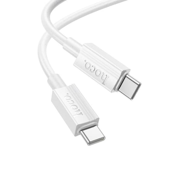 HOCO USB-C til USB-C 60W 1m Kabel 3A X107 - Hvid Vit