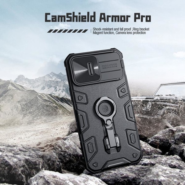 Nillkin iPhone 14 Pro Case Ring Holder Armor Pro - Grøn