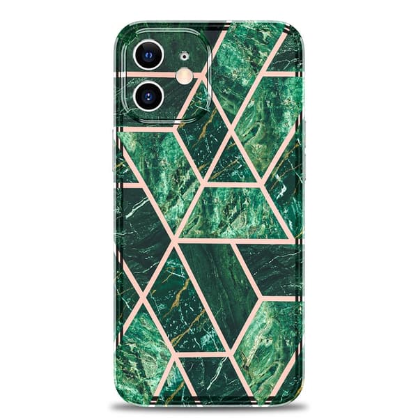 BOOM - Grid skal till iPhone 12 Mini - Grön Marmor Green