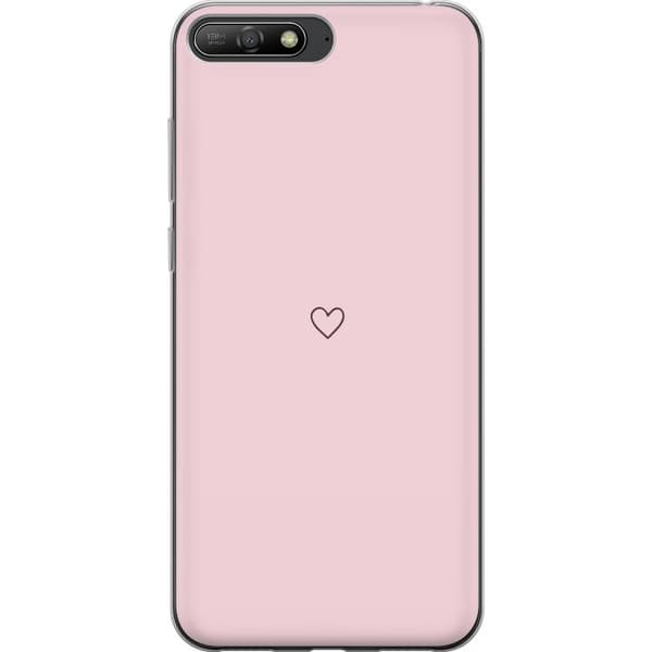 Telefontaske til Huawei Y6 (2018) med lille hjerte