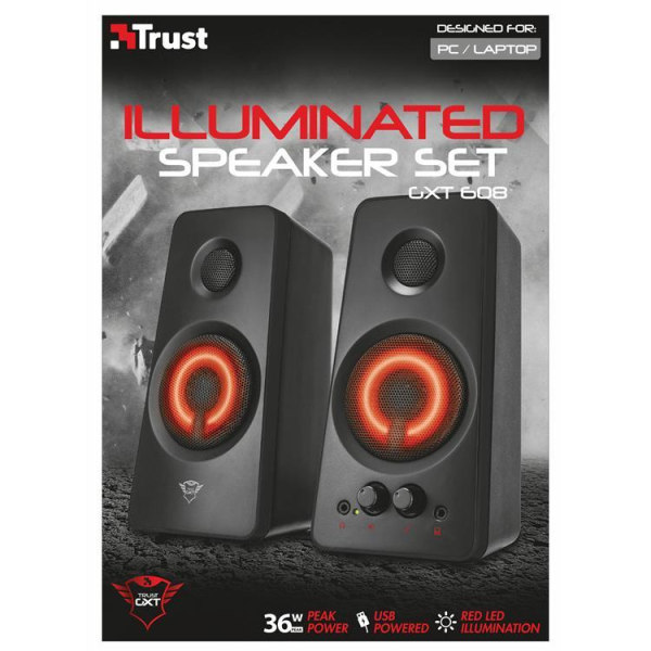 TRUST GXT 608 LED 2.0 Gaming Speaker