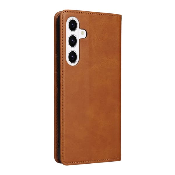 Plånboksfodral för Samsung Galaxy S26 Plus RFID Blocking Konstläder - Brun