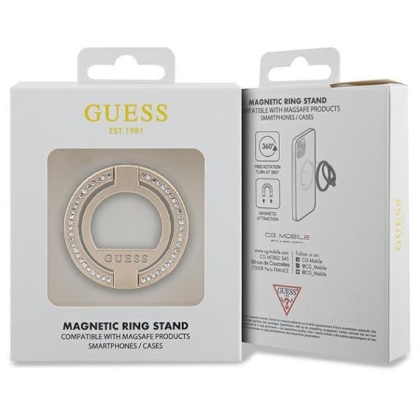 Guess Ringhållare Magsafe Rhinestone - Guld