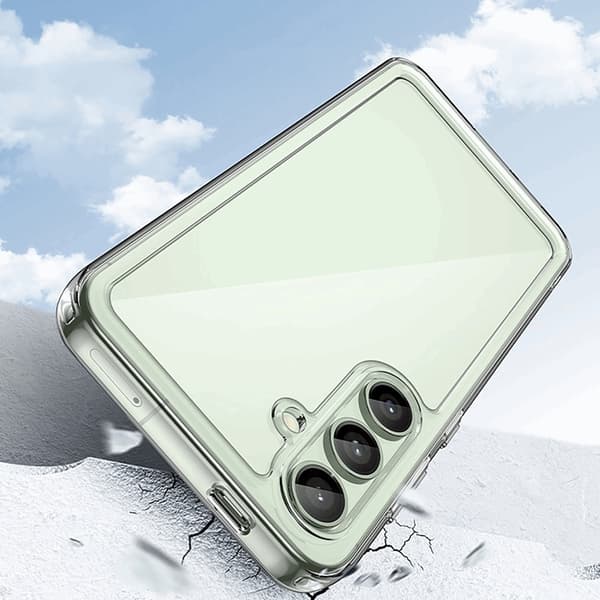 Mobilskal till Galaxy S24 FE Outer Space med Ram - Transparent Transparent