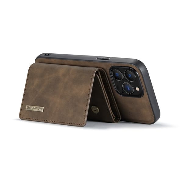 DG.MING M1 Series Mobilskal till iPhone 16 Pro Max Kickstand Brun