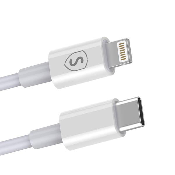 SiGN USB-C til Lightning-kabel 20W, 3m - Hvid Vit