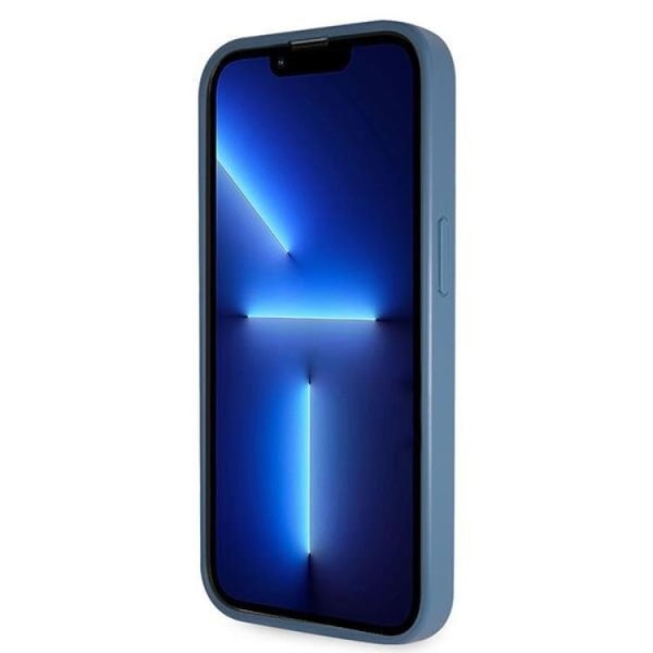 Guess iPhone 15 Pro Mobilskal Crossbody 4G Metal Logo - Blå