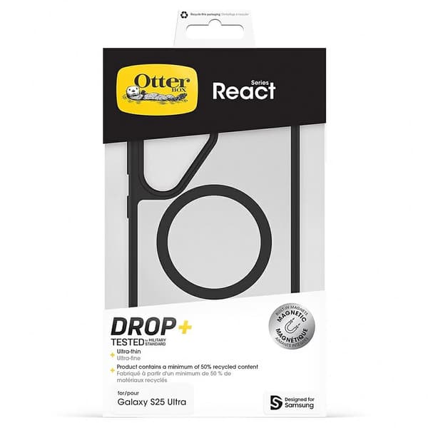 Mobilskal till Samsung Galaxy S25 Ultra MagSafe Otterbox React - Svart