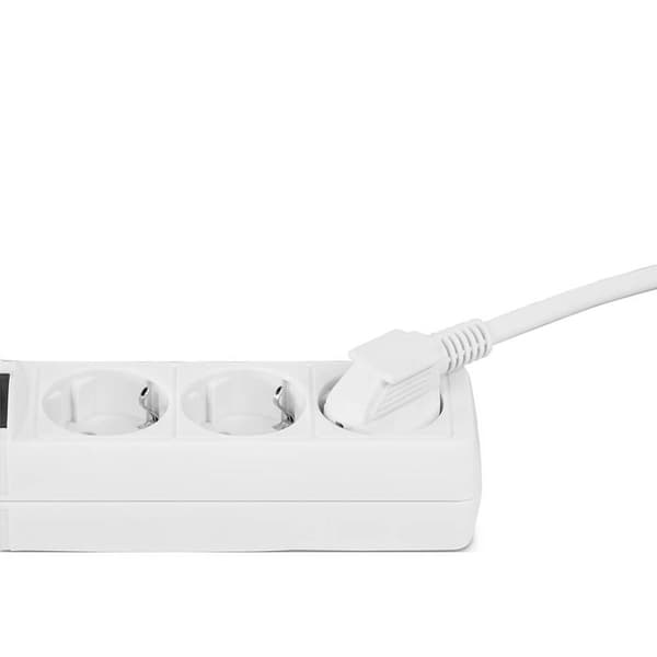 HAMA strømfordelingsenhed 3-vejs switch Hvid 1,4m