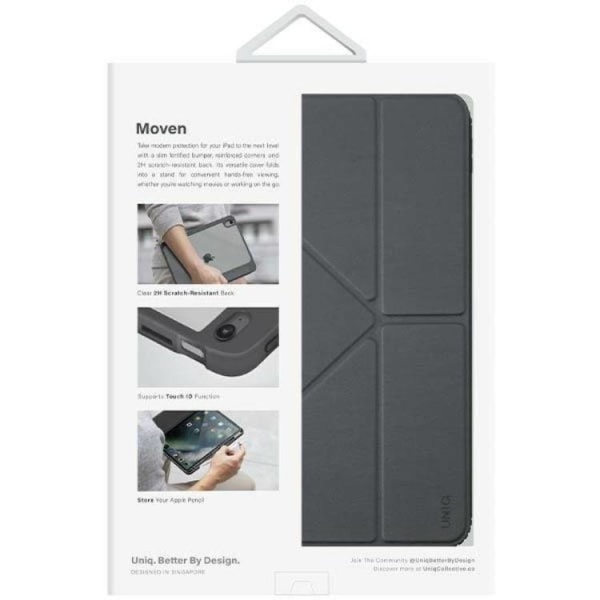 UNIQ iPad 10.9 (2022) Cover Moven - Grå
