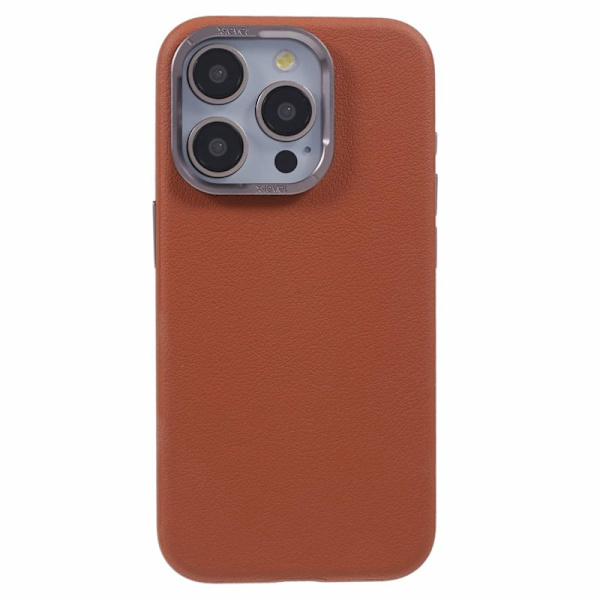 X-LEVEL Mobilskal till iPhone 14 Pro Slim PU Läder Hård PC - Brun