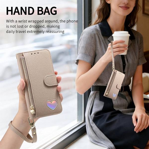 Plånboksfodral för Samsung Galaxy S26 Plus TKonstläder - Khaki