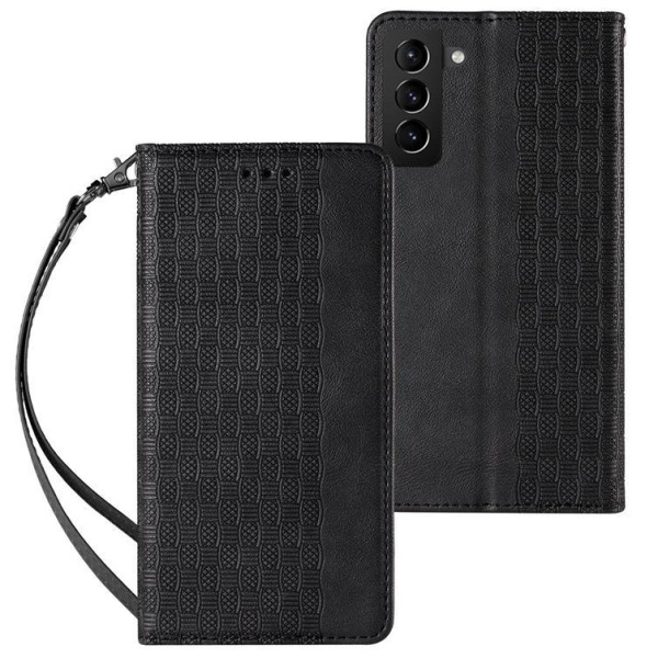 Galaxy S22 Plus Wallet Case Magnet Strap - Sort