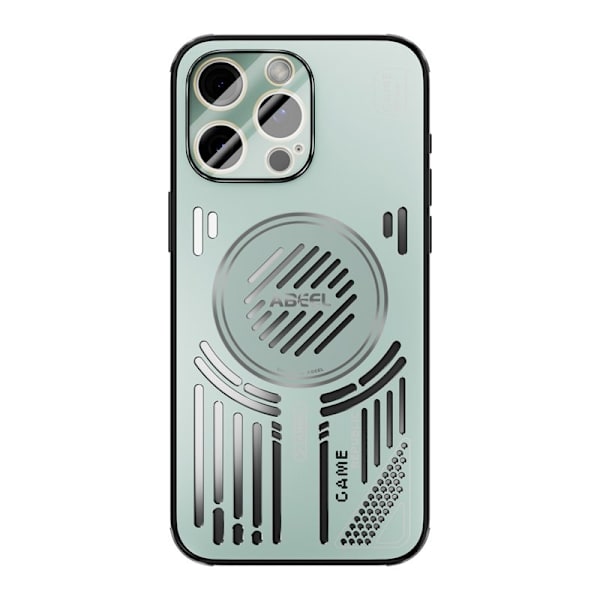 ABEEL Mobilskal till iPhone 14 Pro Max Aluminium + PC + TPU - Ljusgrön