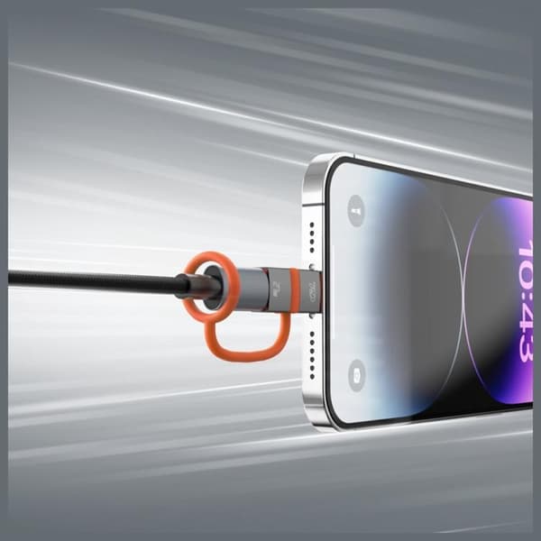 [2-Pack] 4smarts USB-C till Lightning Adapter 27W - Grå Grå