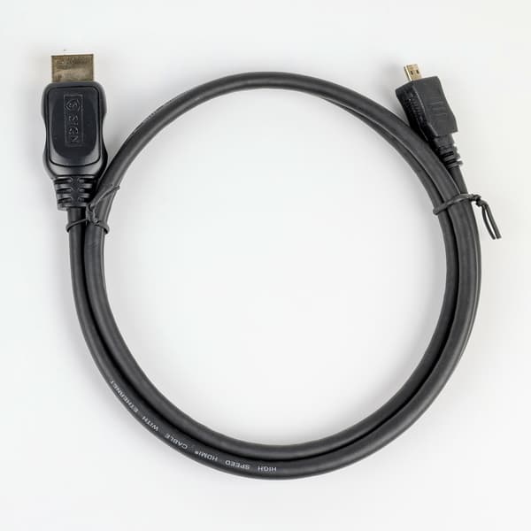 SIGn HDMI til mikro-HDMI Kabel 4K 3m - Sort Svart