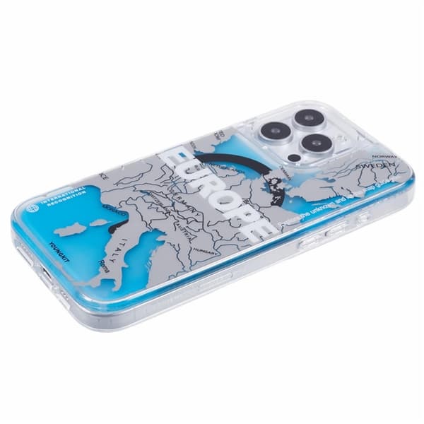YOUNGKIT Mobilskal till iPhone 16 Pro Max MagSafe IMD-kartmönster Transparent
