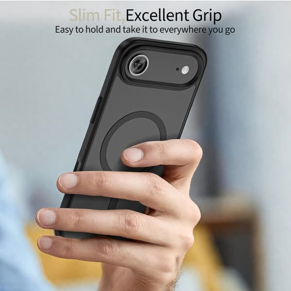 Tech-Protect Telefontaske til iPhone Air Magsafe Matte - Sort Svart
