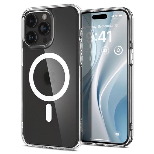 Spigen iPhone 15 Pro Max Mobilcover Magsafe Ultra Hybrid - Gennemsigtig